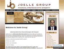 Tablet Screenshot of joellegroup.com